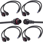 3wire Waterproof Connector, 3pin Male Female Plug Led Connector With 16 Awg I.... Fixed Price $23.84.