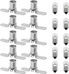 10pcs E10 2.5v/0.3a Miniature Screw Base Light Bulbs And Socket. Fixed Price $12.51.