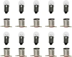 Sqxbk 10pcs E10 2.5v/0.3a Miniature Screw Base Light Bulbs 9mm X 24mm, Golden. Fixed Price $9.96.