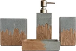 Hymmah Bathroom Accessories Set,wooden Design Toothbrush Wooden Grey. Fixed Price $45.82.