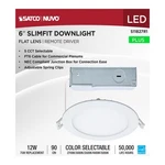 Satco S11827r1 - 12 Watt 6" Led Direct Wire Downlight W/ Remote Driver (6 Pack). Fixed Price $149.99.