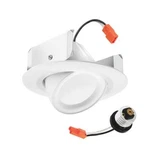 Juno Rb4asww5mwm6 4 Led Adjgimbal 5-cct 700lm 8w 90cri 120vmatte White. Fixed Price $45.08.