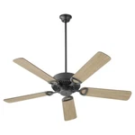 Quorum Estate 52" Ceiling Fan, Matte Black/weathered Gray - 43525-5942. Fixed Price $154.40.