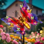Solar Garden Lights Outdoor Butterfly Decor 41 Waterproof Purple Angmln Large. Fixed Price $74.99.
