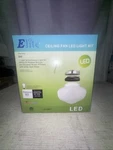 Elite Ceiling Fan Led Light Kit Globe 3 Colors Oil Rub Bronze Brush Nickel White. Fixed Price $20.00.