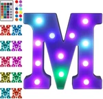 Foaky Colorful Led Letter Lights With Remote,marquee Light Up M, Color. Fixed Price $20.23.