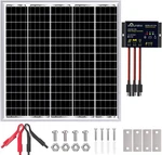 Solperk Solar Panel Kit 50w 24v, Intelligent Waterproof 10a Pwm Controller, Home. Fixed Price $164.54.