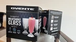 Ovente Old Fashioned Vintage Style Milkshake Glasses Wide Base Set Of 4 New. Fixed Price $40.00.