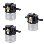 Efinehome 3 Pack Push Thru On/off Lamp Socket Replacement- Medium Base E26 Socke. Fixed Price $16.77.