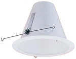 Elco Elm301w White 6" Cfl Airtight Smooth Metal Cone Trim With Torsion Springs. Fixed Price $16.72.