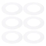 6 Matte Clear Plastic Rings 3 " Id 4.7 Od For Goof. Fixed Price $12.20.