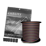 Carlits 100ft 22 Awg 4 Colors Rgb Extension Cable Wire Cord Line, 12/24v Dc 3.... Fixed Price $25.72.