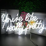 Pretty Neon Led Sign For Wall Decor, Wedding, Bedroom - Dimmable Usb Light. Fixed Price $28.39.
