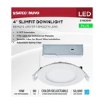 Satco S11826r1 - 10 Watt 4" Led Direct Wire Downlight W/ Remote Driver (6 Pack). Fixed Price $139.99.