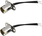 2pcs Bay15d 1157 Led Light Bulb Socket Holder With Wire Connector For Car.... Fixed Price $10.52.