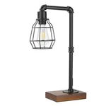 Conca Industrial Steampunk Table Lamp, Edison Bulb, Metal, A-black, 19.6x11.7.... Fixed Price $50.23.