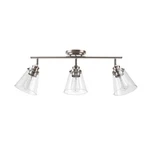 Globe Electric 59628 Jackson 3-light Track Lighting, Brushed Nickel, Clear Gl.... Fixed Price $86.93.