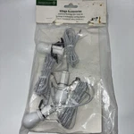 Pk Of 3: Dept 56 Village Light Cords & Bulbs Only For 56.53598 Building System. Fixed Price $19.99.