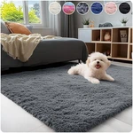 Shaggy Area Rugs Indoor Fluffy Rooms Floor Mat Bedside Hallway Entryway Door. Fixed Price $12.99.