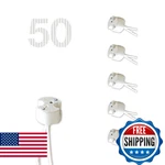 Demasled 50-pack Mr16 Socket For Led & Halogen Bulbs, Mini Bi-pin, Gu5.3, G4, Gu. Fixed Price $45.57.