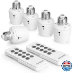 Suraielec Remote Control Light Socket 5-pk E26 E27 Wireless Wall Mount. Fixed Price $49.18.