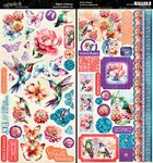 Graphic45 Flight Of Fancy Cardstock Sticker Set Scrapbooking (2) Sheets. Fixed Price $5.59.