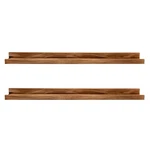 24" Floating Wall Ledge Shelf Wood Picutre Mounted Nursery Bookshe.... Fixed Price $46.41.