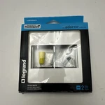 Awp2gwhw10 - Legrand Adorne Two Gang Wall Plate Gloss White Finish. Fixed Price $14.00.