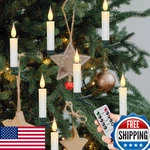Wondise 30pc Flameless Led Taper Candles W/ Remote & Timer For Christmas Decor. Fixed Price $66.07.