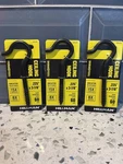 (3) Hillman Durasteel Ceiling Hooks Hold 60lbs Each .225"x3-7/8" Black. Fixed Price $9.99.