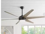 Home Decorators Windward 68 Inch Matte Black White Color Changing Ceiling Fan. Fixed Price $269.00.
