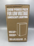 Goodsmann Low Voltage Transformer 200 Watt With Timer, Photo Eye Sensor. Fixed Price $92.00.