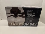 Hampton Bay 3-light Led Indoor Ceiling Fan Shades Light Kit-rubbed Bronze Finish. Fixed Price $24.99.