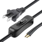 Lamp Cord Has Button Switch Ul304 2a/120v,plug,stripped Ends Ready For Wiring 18. Fixed Price $13.98.