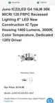 Juno Ic22led G4 14lm 30k 90cri 120 Frpc Recessed Lighting 6 Led New Construction. Fixed Price $50.00.