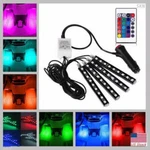 Car Led Strip Lights 4pcs Dc 12v Multi-color Interior Light Kit Bf. Fixed Price $9.35.