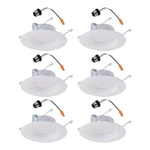 Halo Lt 5 Inch And 6 White Integrated Led Recessed Ceiling Light Retrofit. Fixed Price $59.77.