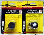 Two Fantec Replacement 3-speed Fan Switches - Nos Rated 6a-125v Ul-listed. Fixed Price $11.95.