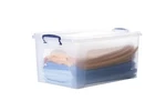 Superio Clear Plastic Stackable Storage Bins With Lids, 28.5 Quart. Fixed Price $39.99.