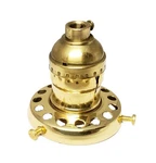 B&p Lamp 2 1/4" Fitter, Screw-on, Uno-type Shade Holder, Polished & Lacq.. Fixed Price $27.05.