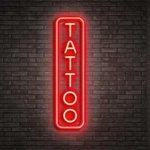 Dimmable Tattoo Neon Sign,led Reusable Signs,arylic Shop Sign With D. Fixed Price $78.17.