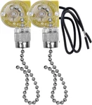 Akahttbn Ceiling Fan Switch Zing Ear Ze-109 Two-wire Light With Pull Cord. Fixed Price $10.95.