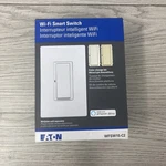 Eaton Wfsw15-c2-bx-lw Wi-fi Smart Switch - White / Lt Almond Ivory, 15a Oem. Fixed Price $16.97.