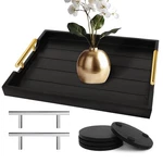 Sxnows Coffee Table Trays - Large Ottoman Tray For Living Room -wood Serving .... Fixed Price $43.72.