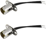 2pcs Bay15d 1157 Led Light Bulb Socket Holder With Wire Connector For Car.... Fixed Price $10.52.