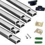 10-pack 3.3ft/1m 17.4x7mm Led Strip Black Channel Diffuser,under Cabinet Surface. Fixed Price $50.20.
