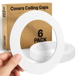 6 Pack Gloss White Goof Trim Ring For 6" Inch Recessed Lighting Pack,. Fixed Price $22.99.