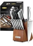 Mccook Mc29 Knife Sets,15 Pieces German Stainless Steel Kitchen Block Sets. Fixed Price $85.00.