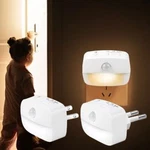 Plug-in Led Night Light With Motion Sensor Eu/us Socket, Pir Auto Lamp. Fixed Price $17.82.