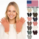 C.c Women Classic Heather Knit Touch Screen Smart Tip Warm Plain Gloves. Fixed Price $16.99.